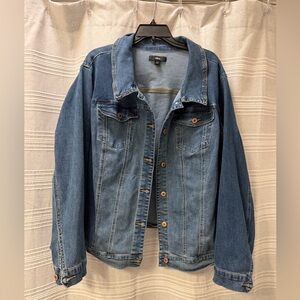 ellos Two-Tone Blue Denim Jacket